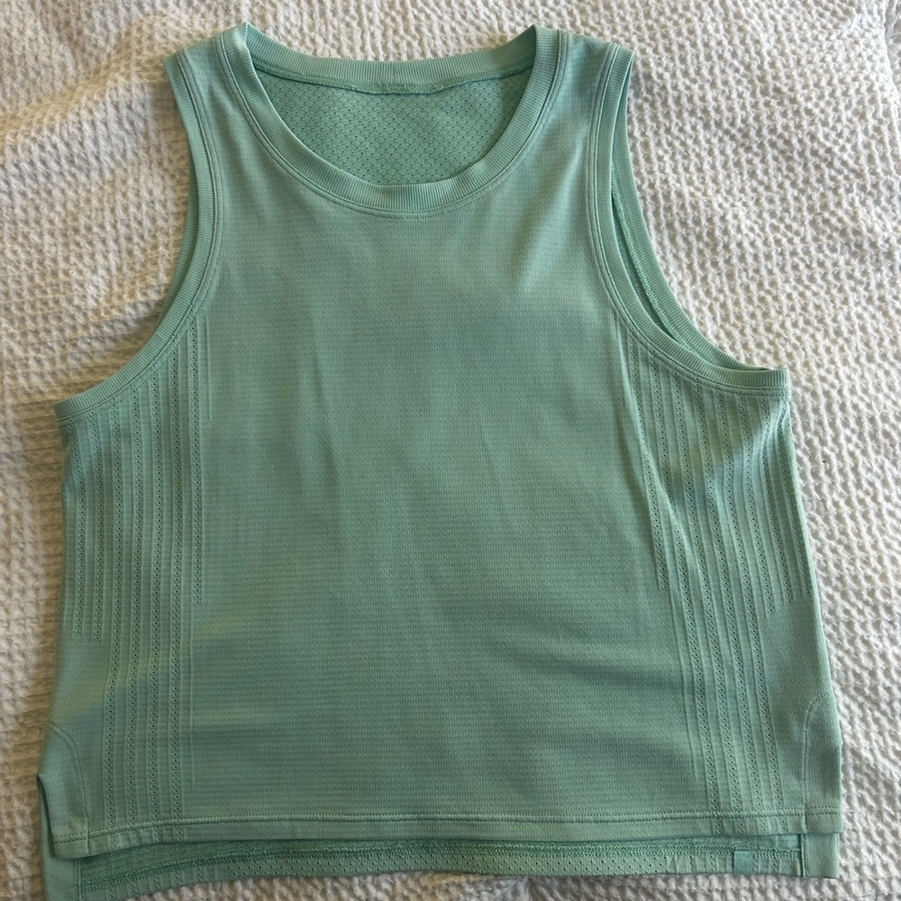 Green lulu tank top